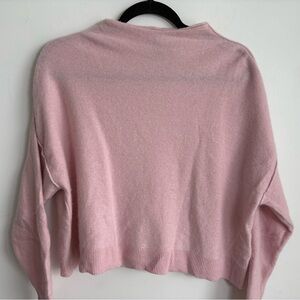 Pilcro Alani Cashmere Mock Neck Sweater Pink Anthropologie